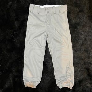 Rawlings Baseball Pants Deluxe Youth Sz Small Gray Softball Unisex Sports Active